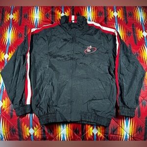 Vintage 1990s NBA Logo Athletic Miami Heat Zip-Up Wind Breaker Size XL Youth